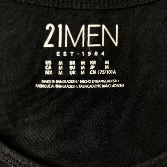 Forever 21 21Men Plain Black Tank - Picture 3 of 3